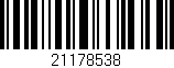 Código de barras (EAN, GTIN, SKU, ISBN): '21178538'