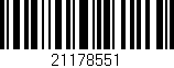 Código de barras (EAN, GTIN, SKU, ISBN): '21178551'
