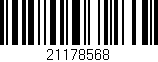 Código de barras (EAN, GTIN, SKU, ISBN): '21178568'