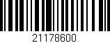 Código de barras (EAN, GTIN, SKU, ISBN): '21178600'
