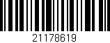 Código de barras (EAN, GTIN, SKU, ISBN): '21178619'