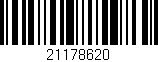 Código de barras (EAN, GTIN, SKU, ISBN): '21178620'