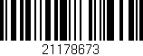 Código de barras (EAN, GTIN, SKU, ISBN): '21178673'