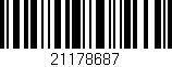 Código de barras (EAN, GTIN, SKU, ISBN): '21178687'