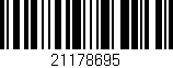 Código de barras (EAN, GTIN, SKU, ISBN): '21178695'