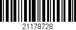 Código de barras (EAN, GTIN, SKU, ISBN): '21178728'