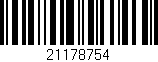 Código de barras (EAN, GTIN, SKU, ISBN): '21178754'