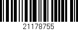 Código de barras (EAN, GTIN, SKU, ISBN): '21178755'