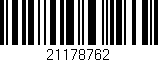 Código de barras (EAN, GTIN, SKU, ISBN): '21178762'