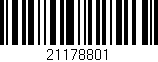 Código de barras (EAN, GTIN, SKU, ISBN): '21178801'