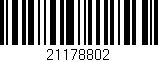 Código de barras (EAN, GTIN, SKU, ISBN): '21178802'