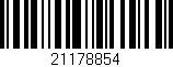Código de barras (EAN, GTIN, SKU, ISBN): '21178854'
