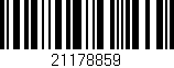 Código de barras (EAN, GTIN, SKU, ISBN): '21178859'