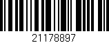 Código de barras (EAN, GTIN, SKU, ISBN): '21178897'