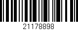 Código de barras (EAN, GTIN, SKU, ISBN): '21178898'