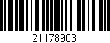Código de barras (EAN, GTIN, SKU, ISBN): '21178903'