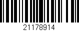 Código de barras (EAN, GTIN, SKU, ISBN): '21178914'
