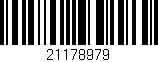 Código de barras (EAN, GTIN, SKU, ISBN): '21178979'