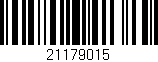 Código de barras (EAN, GTIN, SKU, ISBN): '21179015'