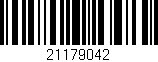 Código de barras (EAN, GTIN, SKU, ISBN): '21179042'