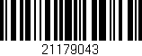 Código de barras (EAN, GTIN, SKU, ISBN): '21179043'