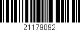 Código de barras (EAN, GTIN, SKU, ISBN): '21179092'
