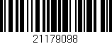 Código de barras (EAN, GTIN, SKU, ISBN): '21179098'