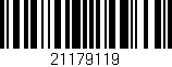 Código de barras (EAN, GTIN, SKU, ISBN): '21179119'