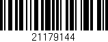 Código de barras (EAN, GTIN, SKU, ISBN): '21179144'