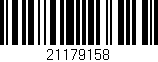 Código de barras (EAN, GTIN, SKU, ISBN): '21179158'