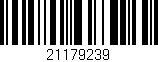 Código de barras (EAN, GTIN, SKU, ISBN): '21179239'