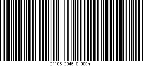 Código de barras (EAN, GTIN, SKU, ISBN): '21186_2846_0_800ml'