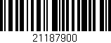 Código de barras (EAN, GTIN, SKU, ISBN): '21187900'