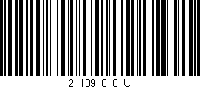 Código de barras (EAN, GTIN, SKU, ISBN): '21189_0_0_U'