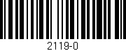 Código de barras (EAN, GTIN, SKU, ISBN): '2119-0'