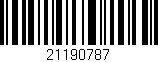 Código de barras (EAN, GTIN, SKU, ISBN): '21190787'