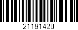 Código de barras (EAN, GTIN, SKU, ISBN): '21191420'