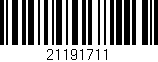 Código de barras (EAN, GTIN, SKU, ISBN): '21191711'