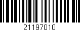 Código de barras (EAN, GTIN, SKU, ISBN): '21197010'