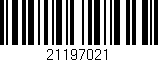Código de barras (EAN, GTIN, SKU, ISBN): '21197021'