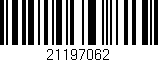 Código de barras (EAN, GTIN, SKU, ISBN): '21197062'
