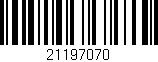 Código de barras (EAN, GTIN, SKU, ISBN): '21197070'