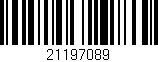 Código de barras (EAN, GTIN, SKU, ISBN): '21197089'