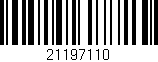 Código de barras (EAN, GTIN, SKU, ISBN): '21197110'