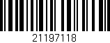 Código de barras (EAN, GTIN, SKU, ISBN): '21197118'