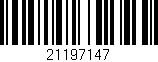 Código de barras (EAN, GTIN, SKU, ISBN): '21197147'