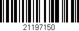Código de barras (EAN, GTIN, SKU, ISBN): '21197150'