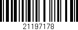 Código de barras (EAN, GTIN, SKU, ISBN): '21197178'