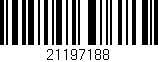 Código de barras (EAN, GTIN, SKU, ISBN): '21197188'