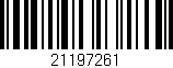Código de barras (EAN, GTIN, SKU, ISBN): '21197261'